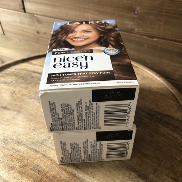 2 Pack Clairol Nice'n Easy 6.5PB Lightest Latte Brown Permanent Hair Color - Picture 6 of 6